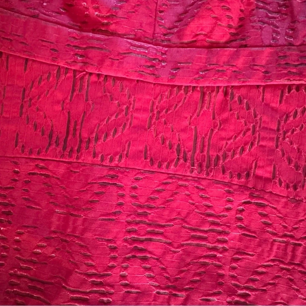 NWT J.Crew Dark Ruby Jacquard Eyelet Dress Size 6